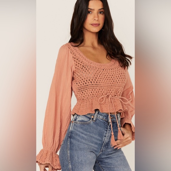 Free People Tops - Free People Megan Crochet Top NWT